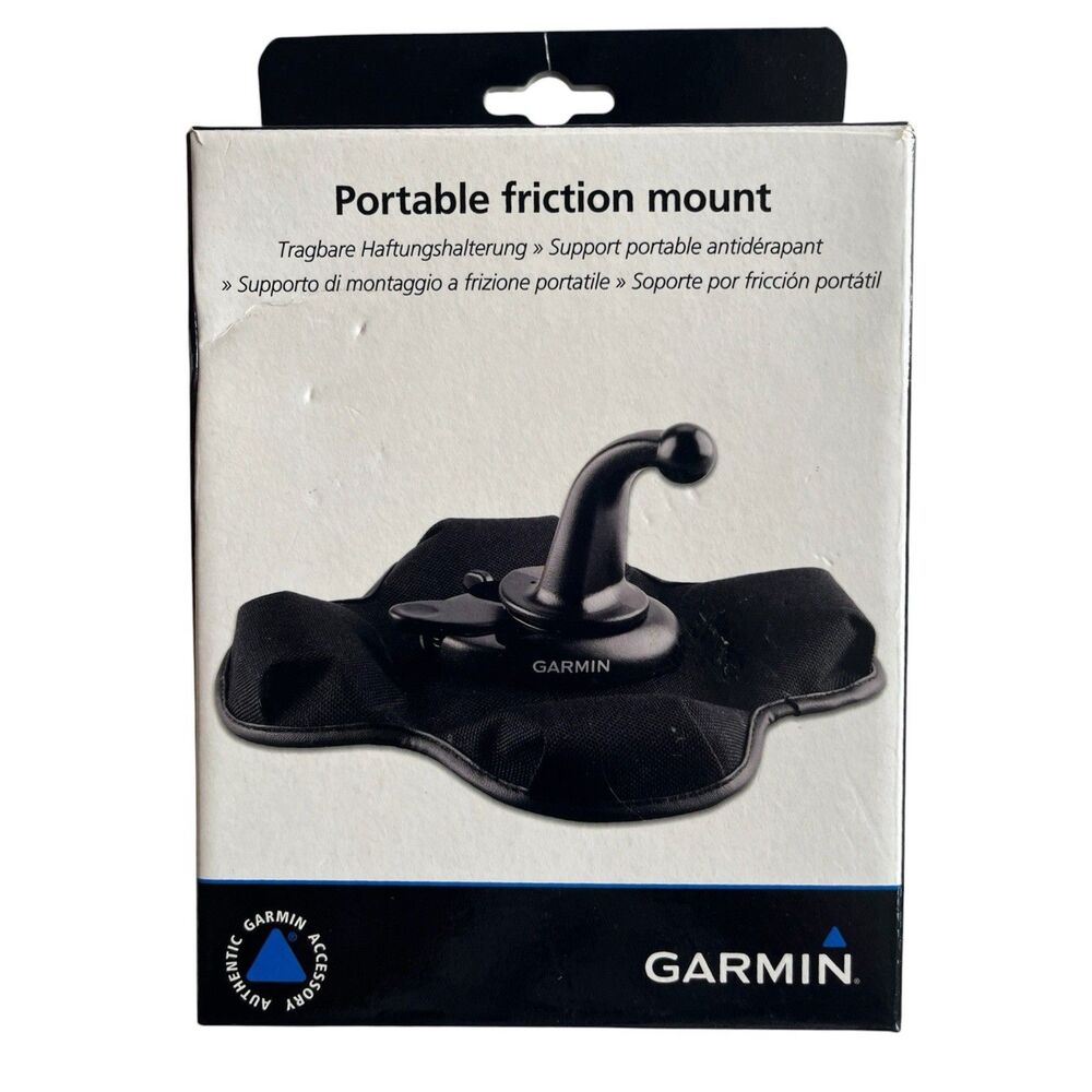 Garmin Portable Friction Mount 010-10908-00 Weighted GPS Dash Holder with Box